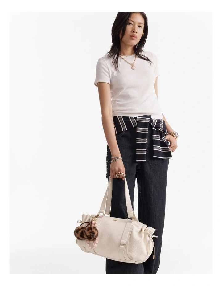 Fleur Day Bag in Vanilla image 7