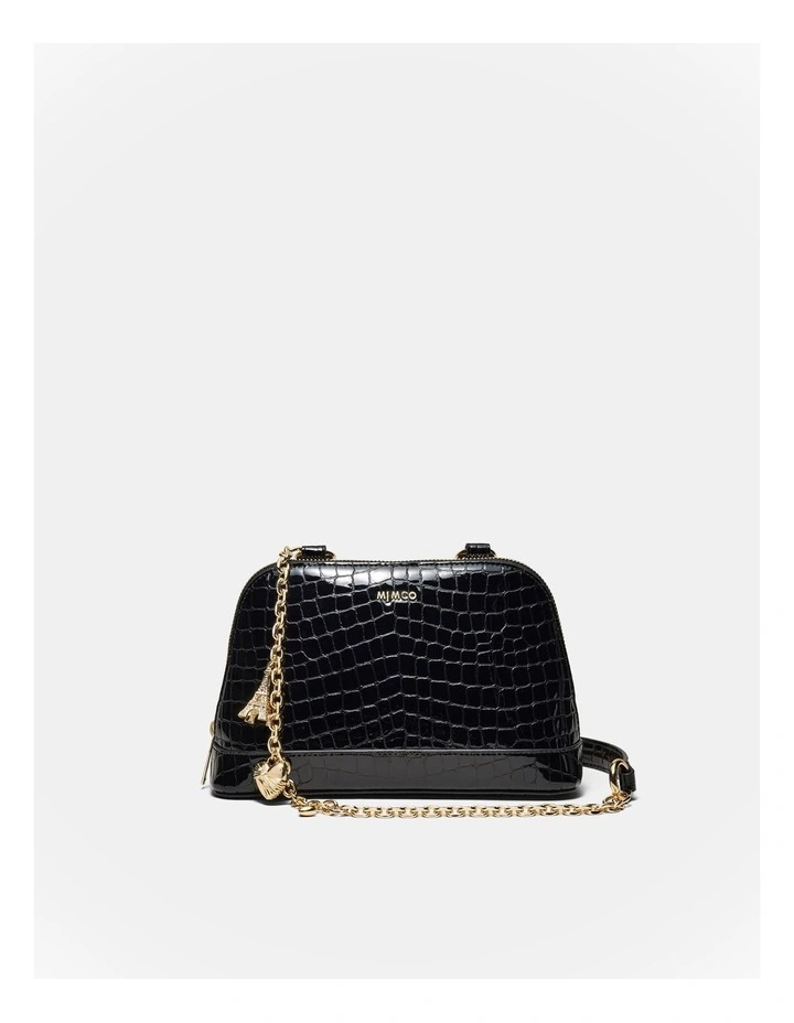 Noir Charm Chain Crossbody Bag in Black image 1