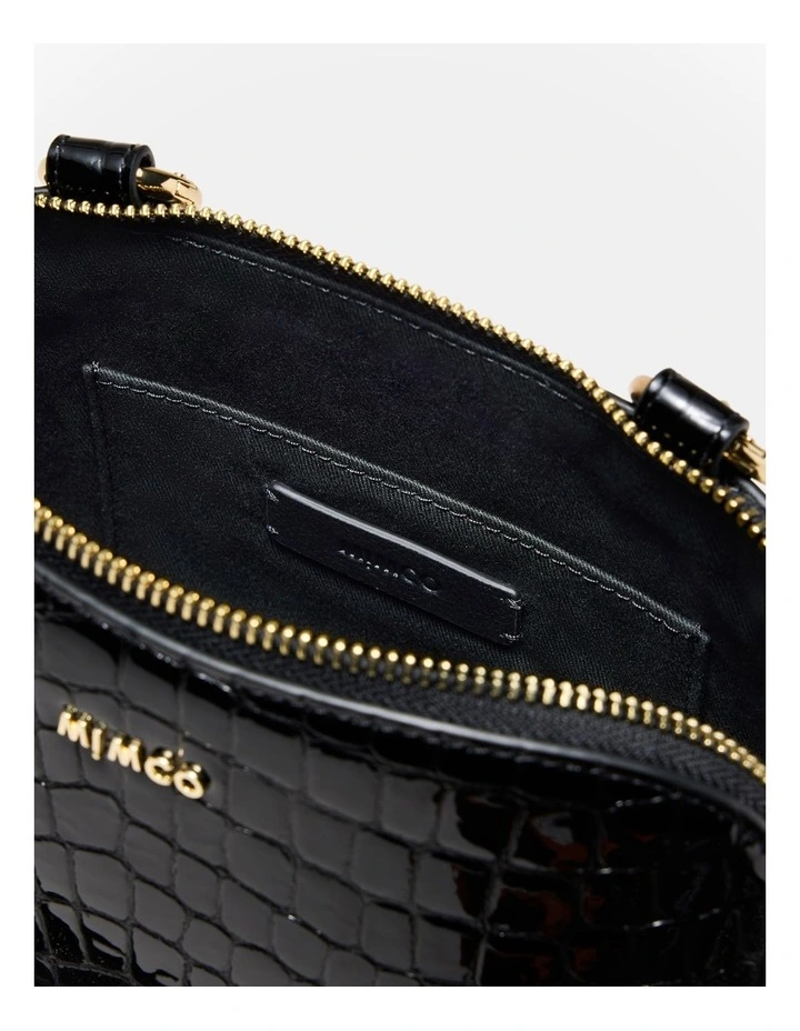 Noir Charm Chain Crossbody Bag in Black image 6