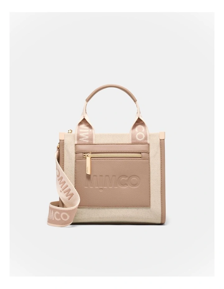 Patch Mini Tote Bag in Natural image 1