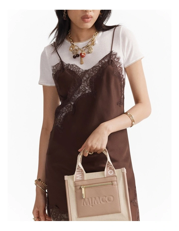 Patch Mini Tote Bag in Natural image 2