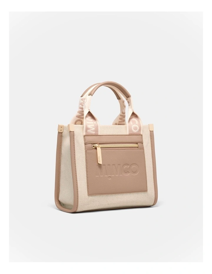 Patch Mini Tote Bag in Natural image 3