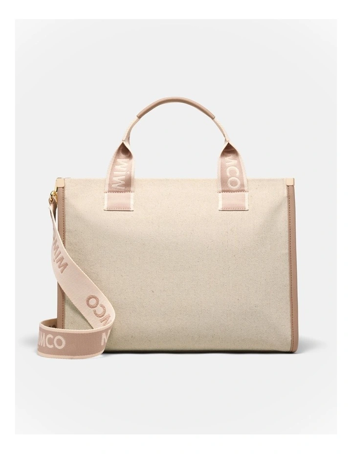 Patch Tote Bag in Natural image 5