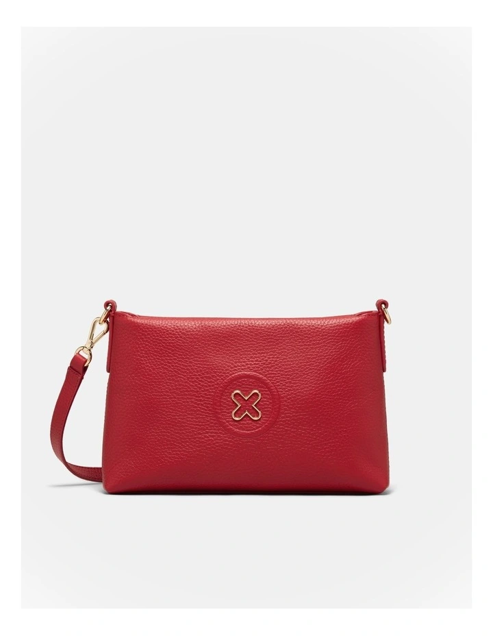 Bay Strap Crossbody Bag in Lipstick Red image 1