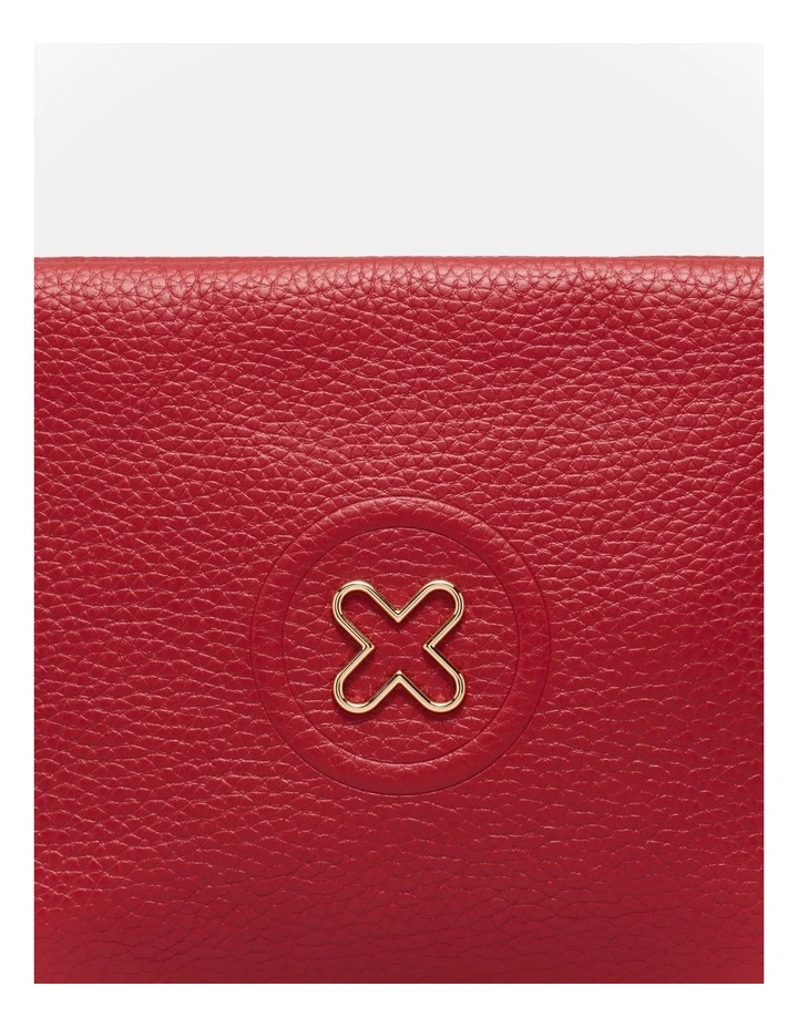 Bay Strap Crossbody Bag in Lipstick Red image 6