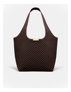 Amelie Basket Tote Bag in Chocolate