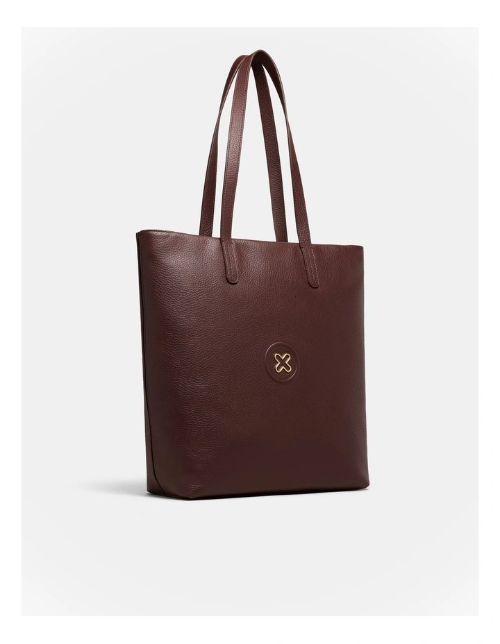Bay Tote Bag in Mahogany image 3