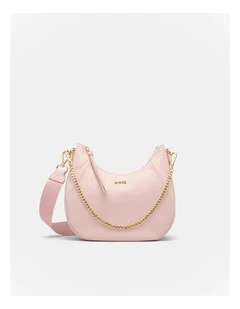 Lily Crescent Crossbody Bag in Petal