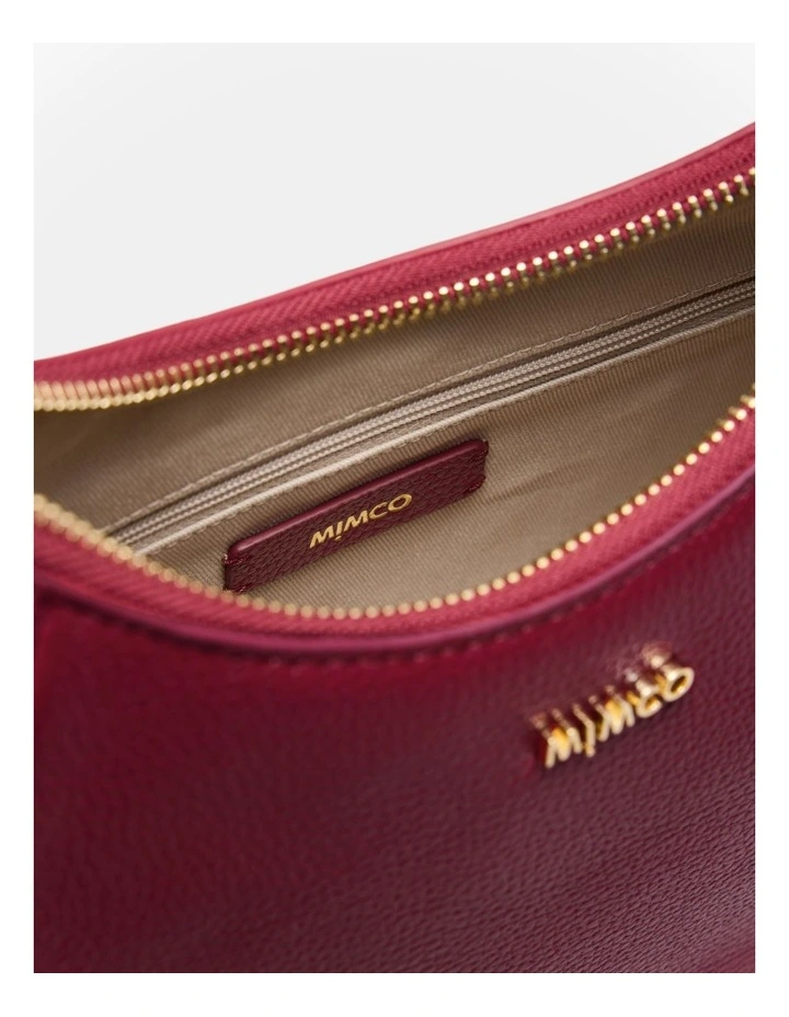 Lily Crescent Crossbody Bag in Bordeaux image 7