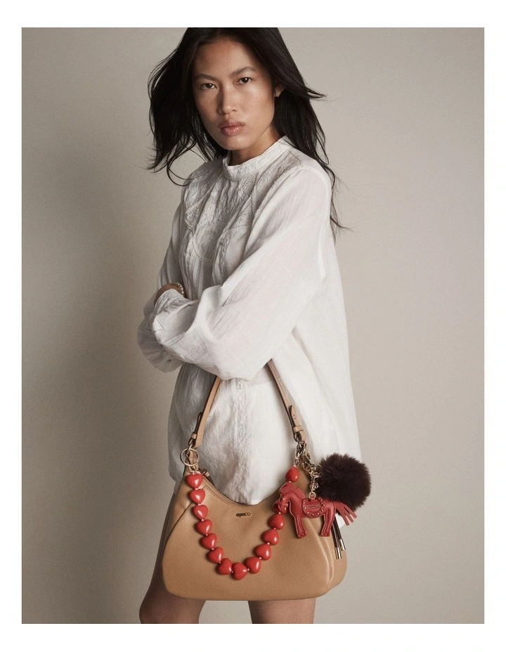 Lily Shoulder Day Bag in Caramel image 2