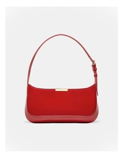 Cove Slim Shoulder Bag in Lipstick Red