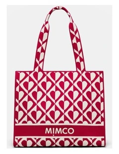 Blondie Boxy Tote Bag in Red Multi