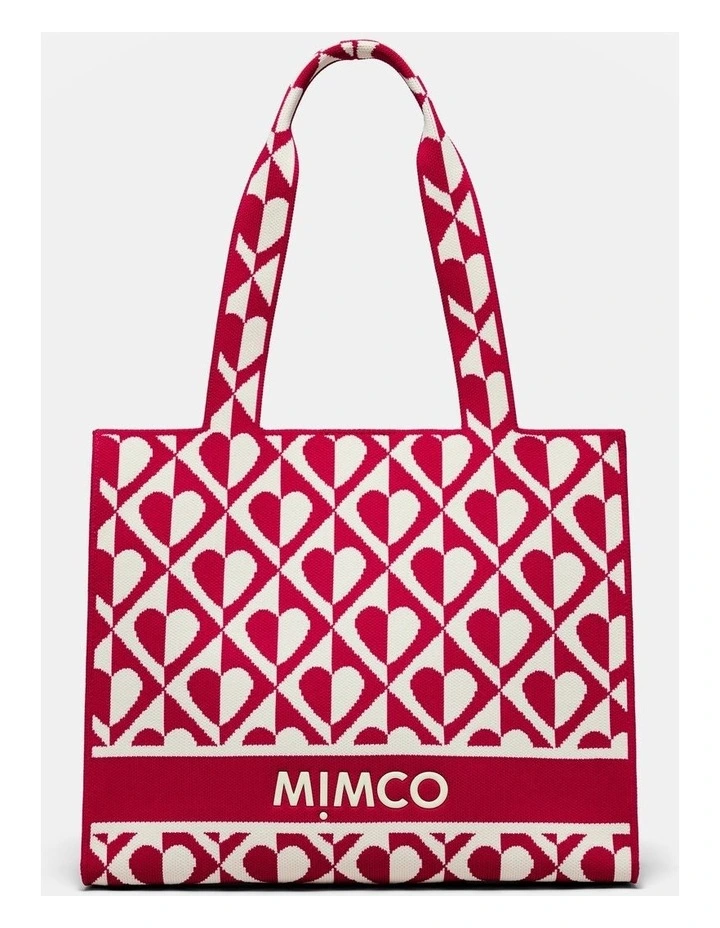 Blondie Boxy Tote Bag in Red Multi image 1