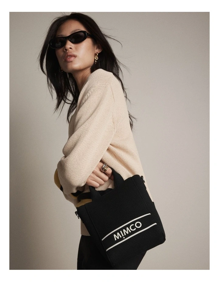 Blondie Mini Tote Crossbody Bag in Black image 2