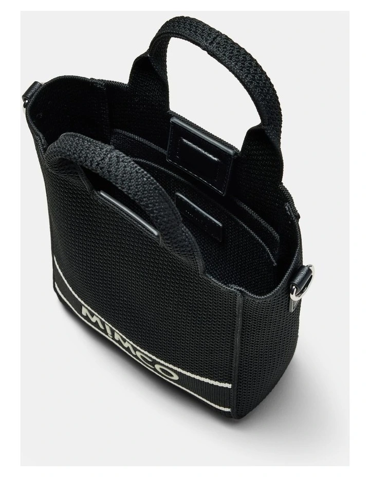 Blondie Mini Tote Crossbody Bag in Black image 7