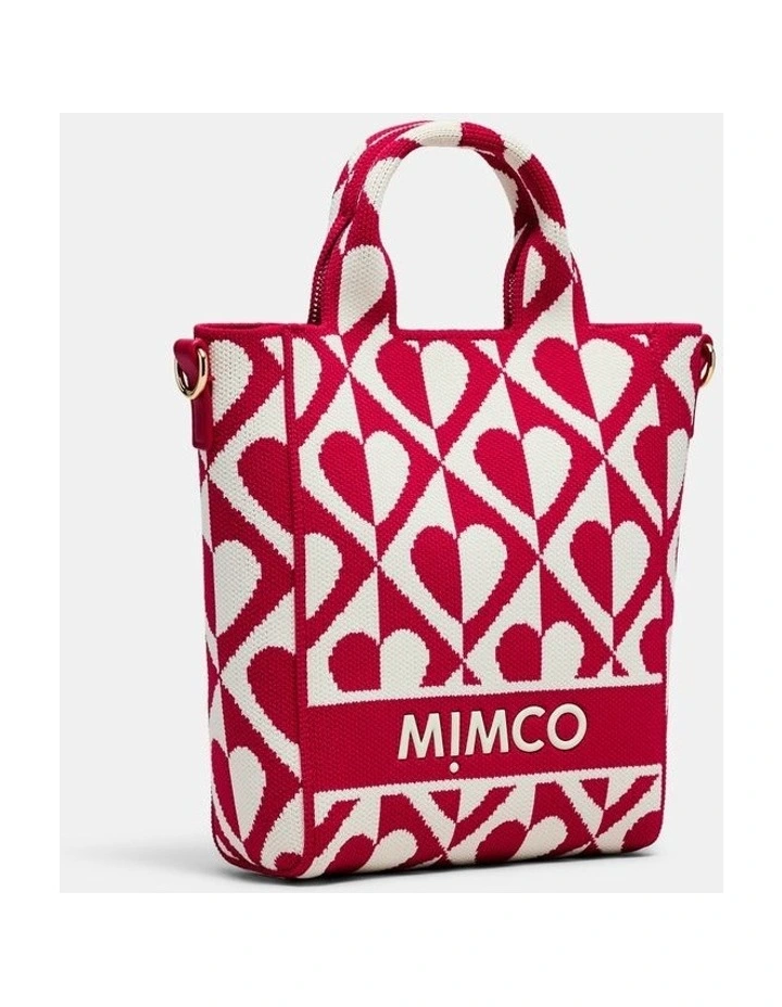 Blondie Mini Tote Crossbody Bag in Red Multi image 3