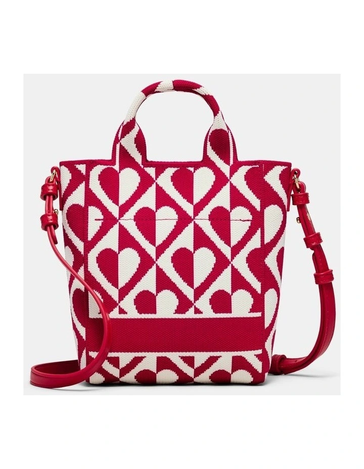 Blondie Mini Tote Crossbody Bag in Red Multi image 5