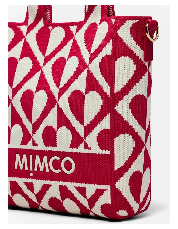 Blondie Mini Tote Crossbody Bag in Red Multi image 6