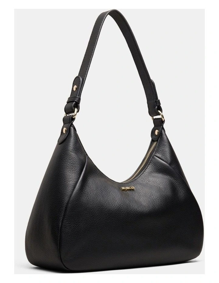 Lily Shoulder Day Bag in Black image 3