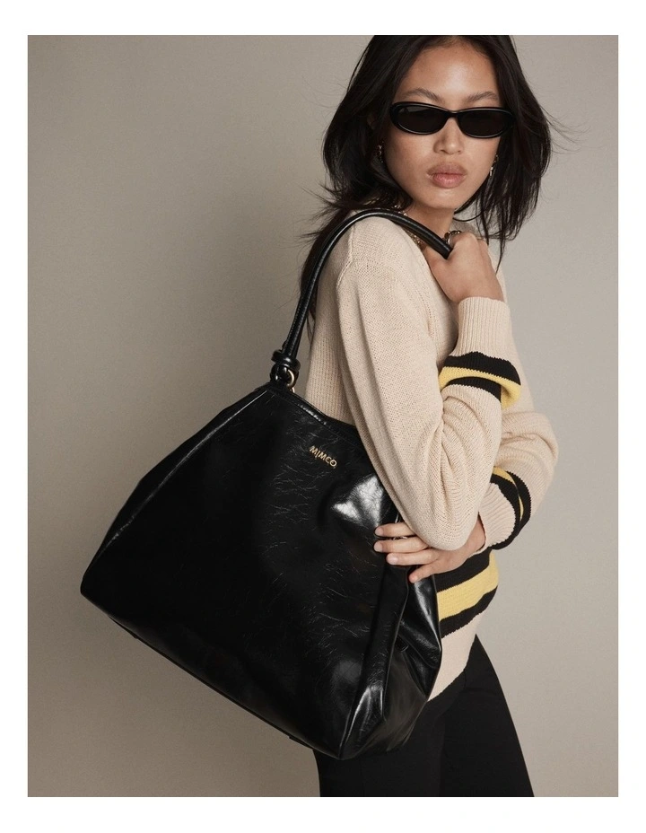 Yasmine Tote Bag in Black image 2
