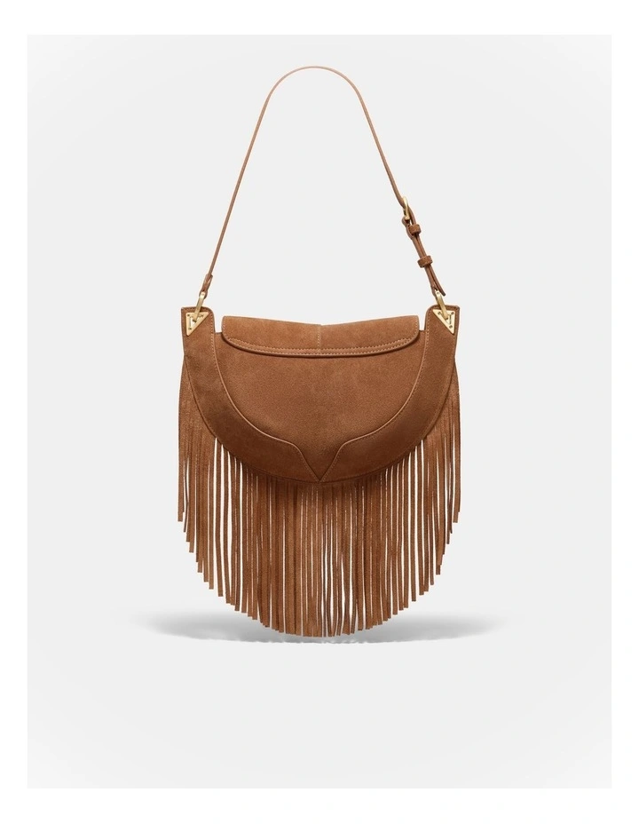 Dolly Fringe Shoulder Bag in Pecan image 4