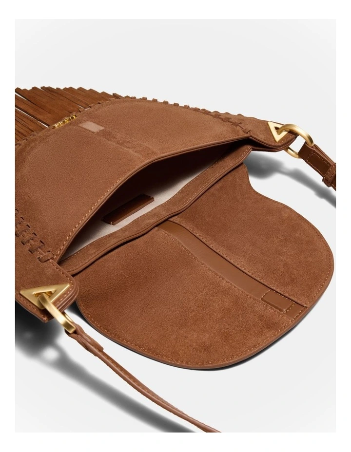 Dolly Fringe Shoulder Bag in Pecan image 6