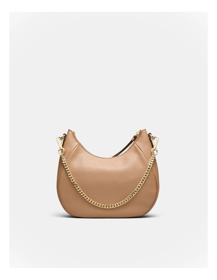 Lily Crescent Crossbody Bag in Caramel image 5