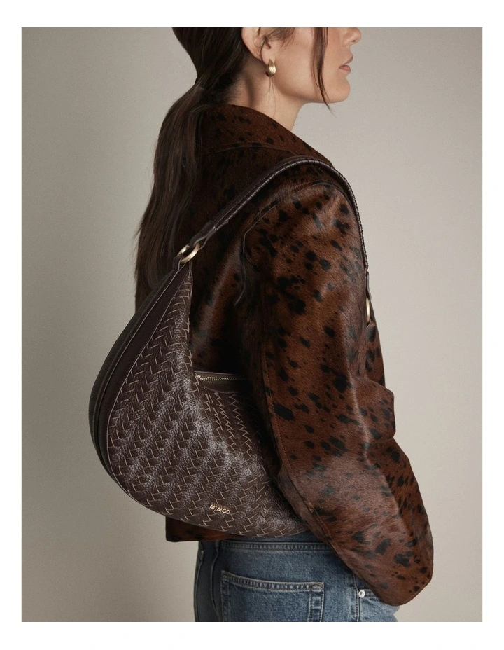 Luna Crescent Bag in Cocoa image 4