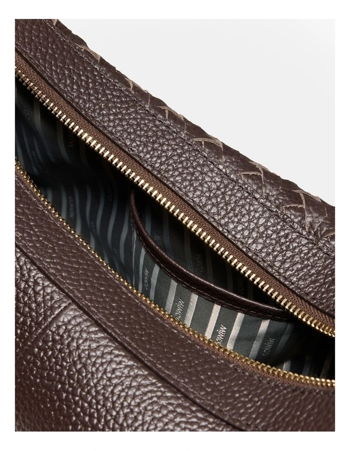 Luna Crescent Bag in Cocoa image 7