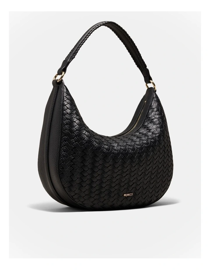 Luna Crescent Bag in Black image 3