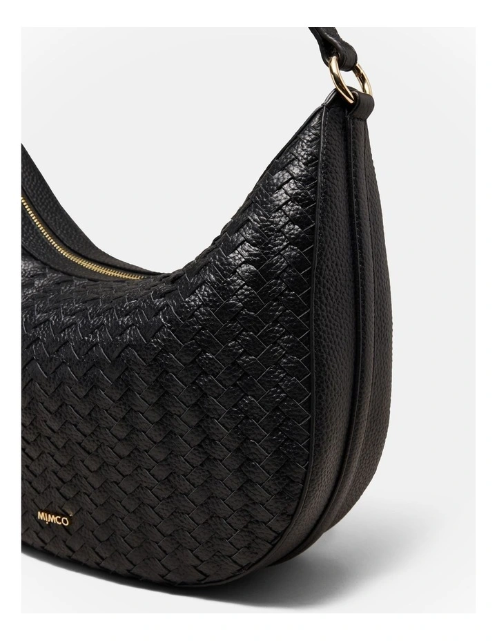 Luna Crescent Bag in Black image 6