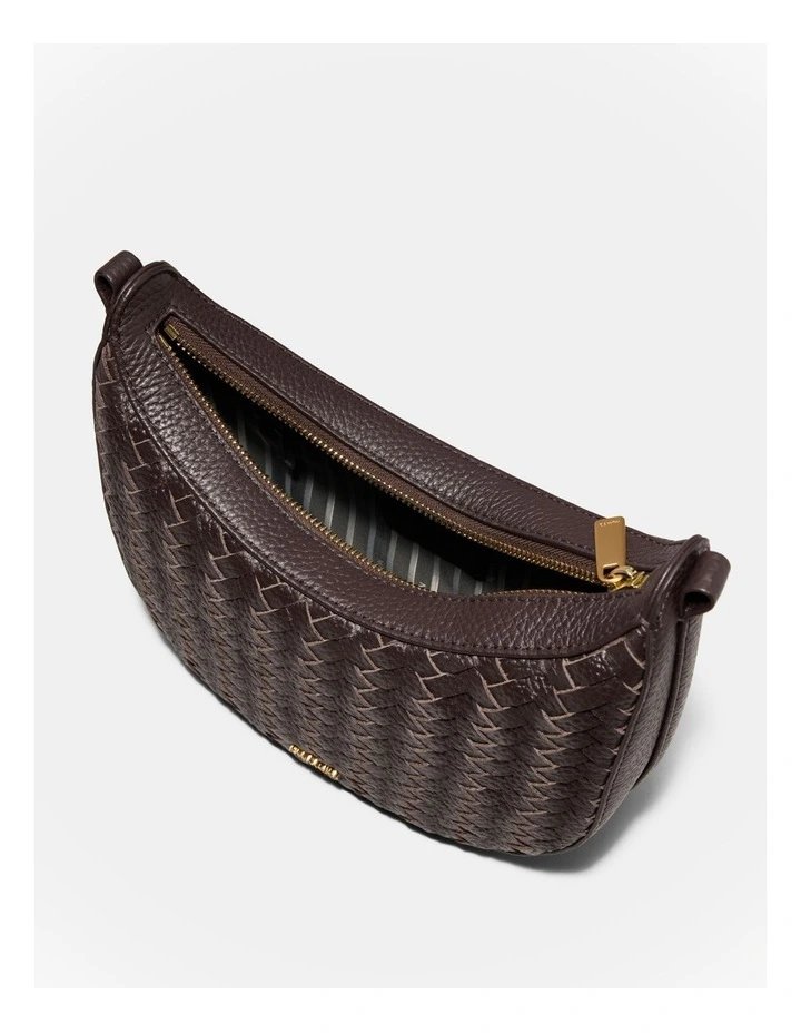 Luna Mini Crescent Bag in Cocoa image 7