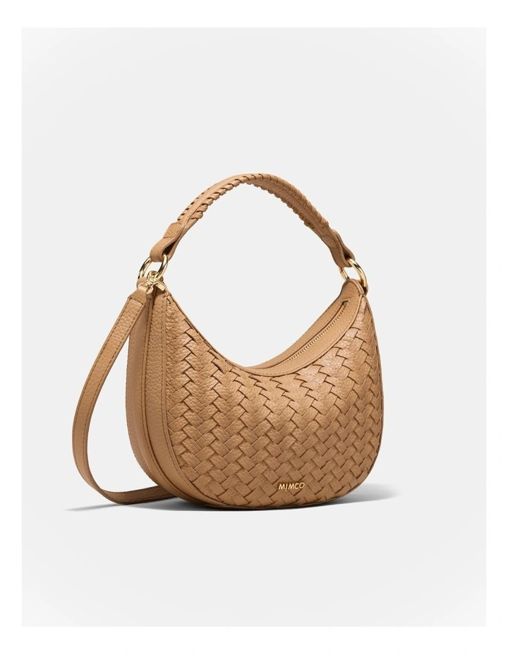 Luna Mini Crescent Bag in Caramel image 3