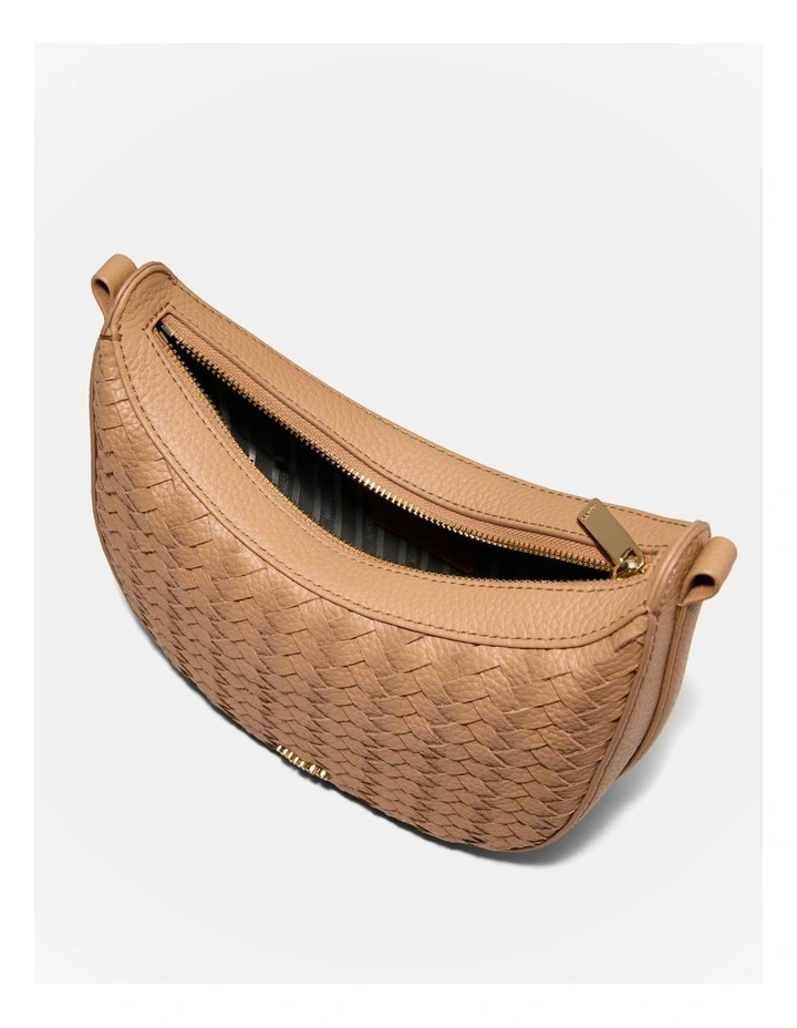 Luna Mini Crescent Bag in Caramel image 7