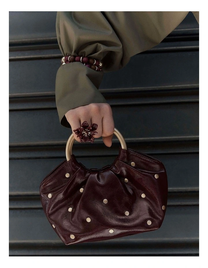 Goldie Ring Grab in Merlot image 2