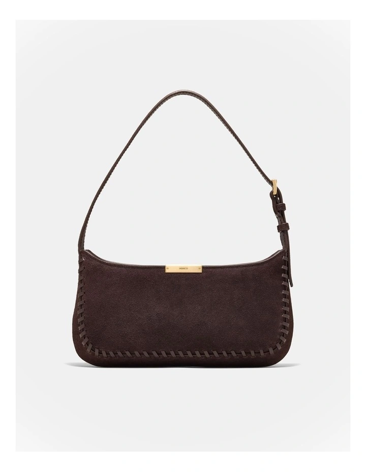 Cove Slim Shoulder Bag in Bitter Chocolate image 1