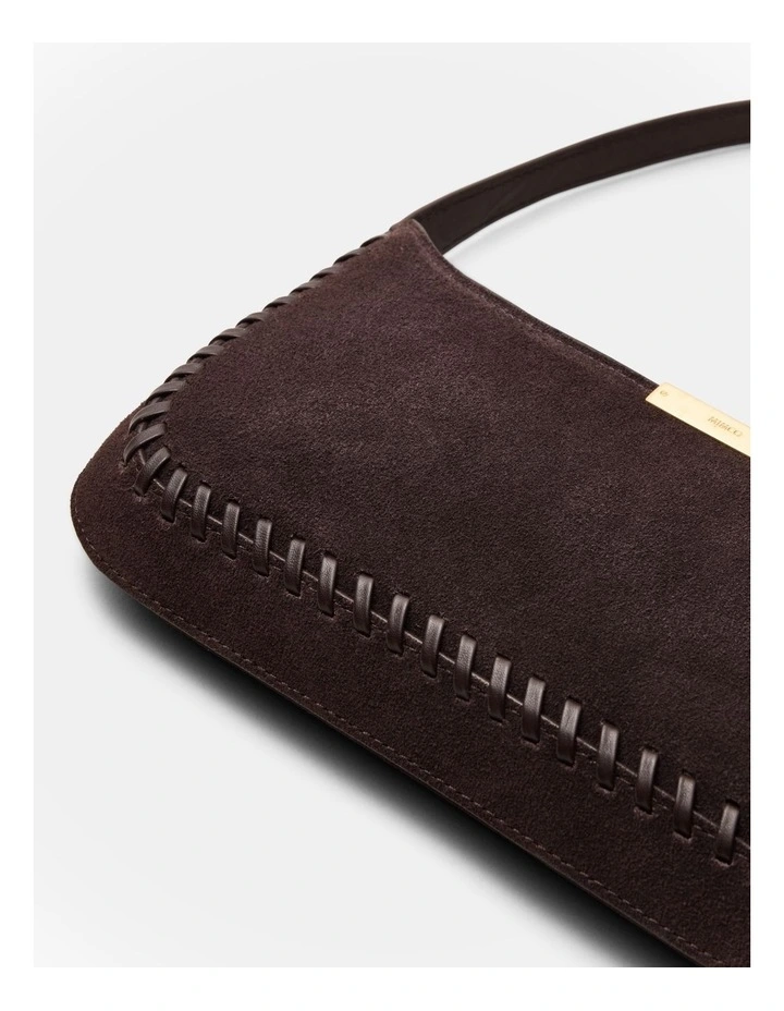 Cove Slim Shoulder Bag in Bitter Chocolate image 6