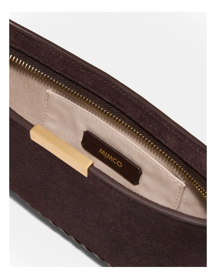 Cove Slim Shoulder Bag in Bitter Chocolate image 7