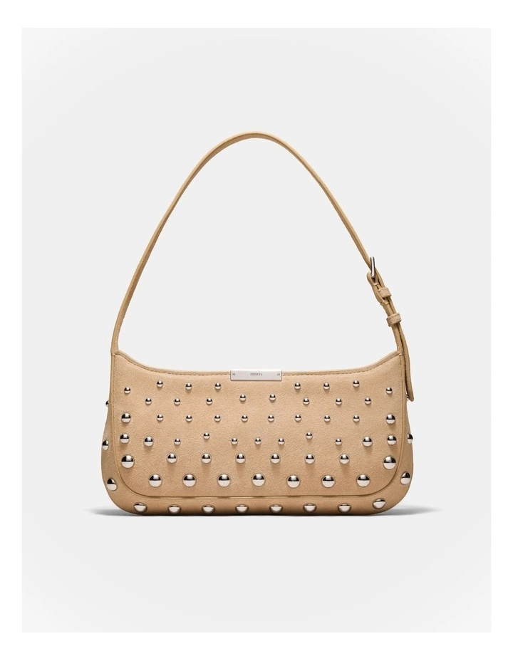 Cove Slim Studded Shoulder Bag in Sand image 1