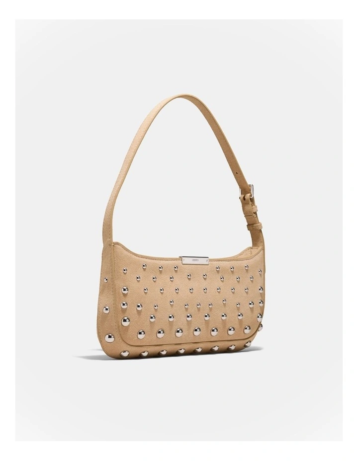 Cove Slim Studded Shoulder Bag in Sand image 3