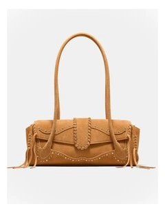 Sable Studded Shoulder Bag in Tan
