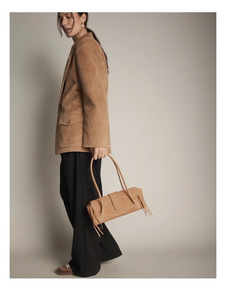 Sable Studded Shoulder Bag in Tan image 4