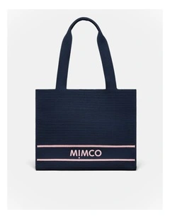 Blondie Boxy Tote Bag in Navy