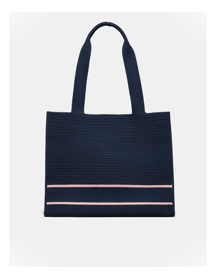 Blondie Boxy Tote Bag in Navy image 5