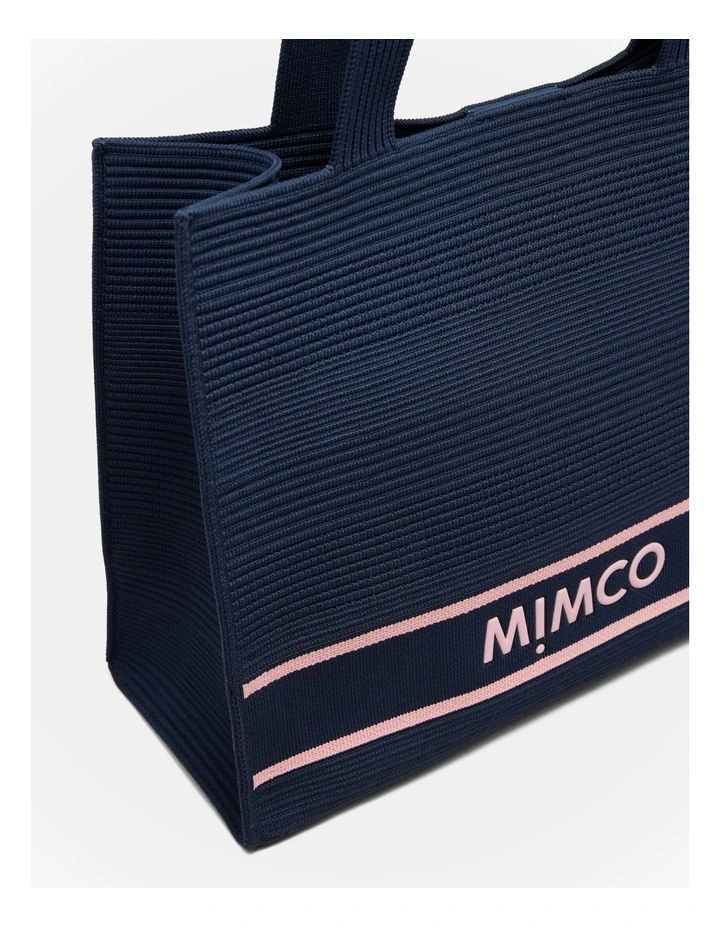 Blondie Boxy Tote Bag in Navy image 6