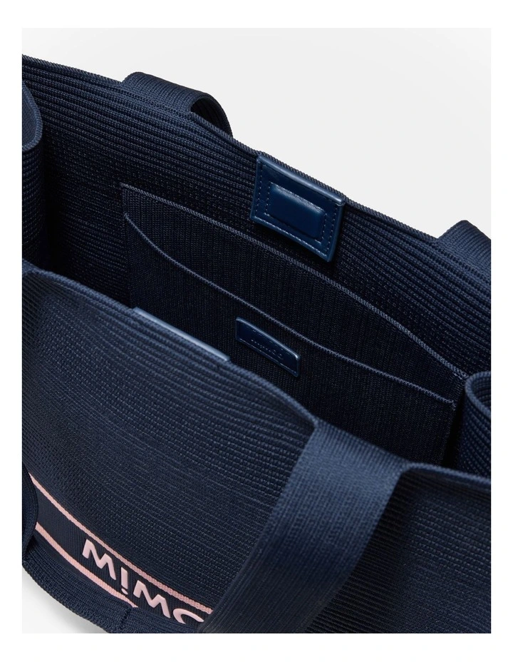 Blondie Boxy Tote Bag in Navy image 7