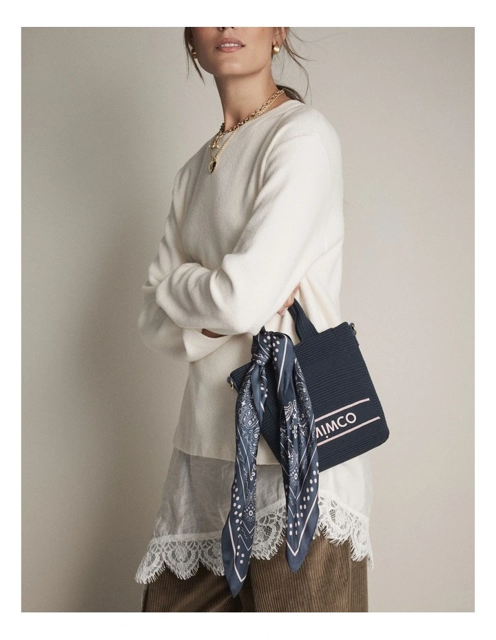 Blondie Mini Tote Bag in Navy image 2