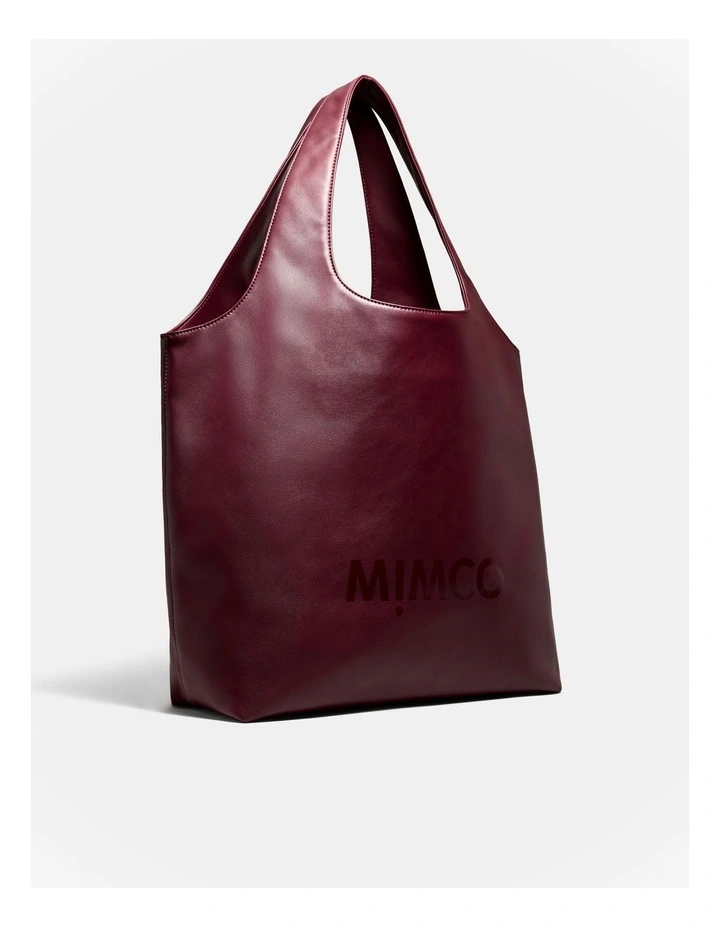 Brittany Tote Bag in Merlot image 2