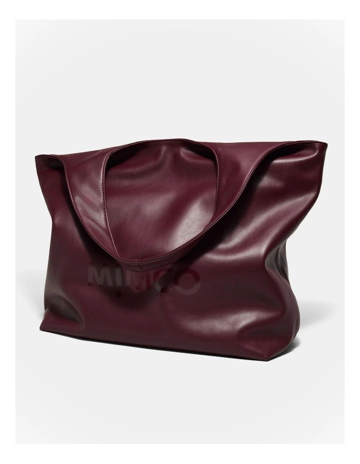 Brittany Tote Bag in Merlot image 4