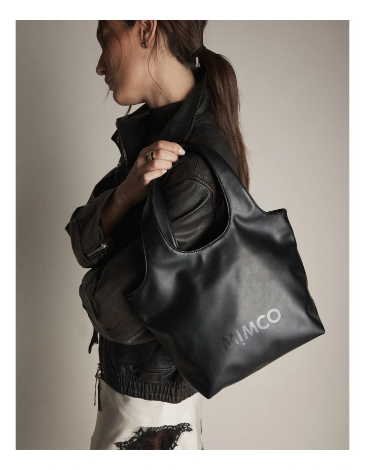 Brittany Mini Tote Bag in Black image 2